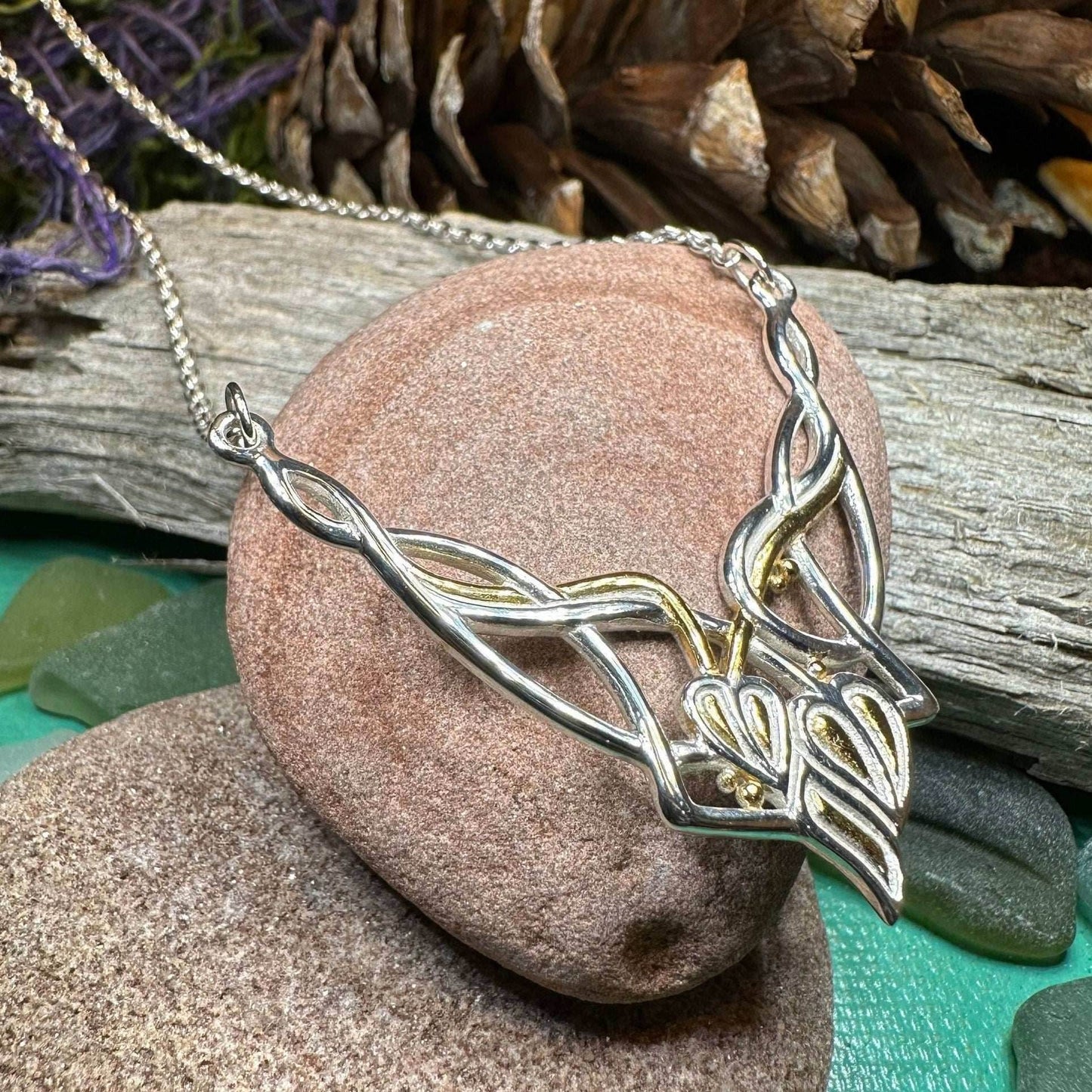 Meadow Celtic Leaf Necklace - 