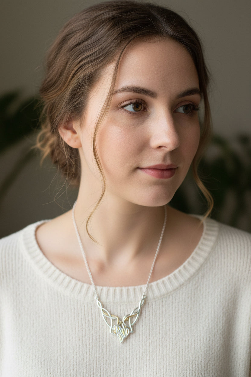 Meadow Celtic Leaf Necklace