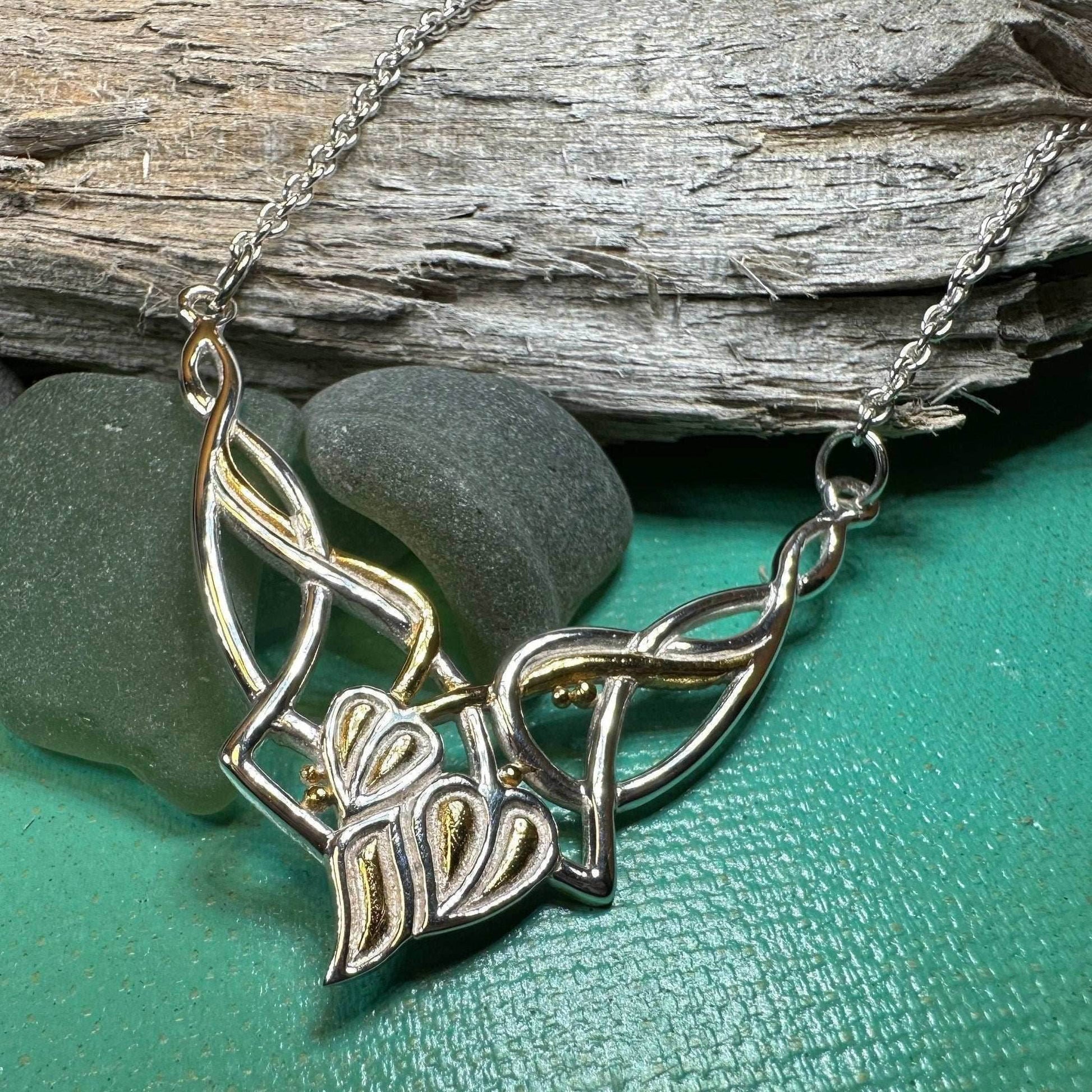 Meadow Celtic Leaf Necklace - 