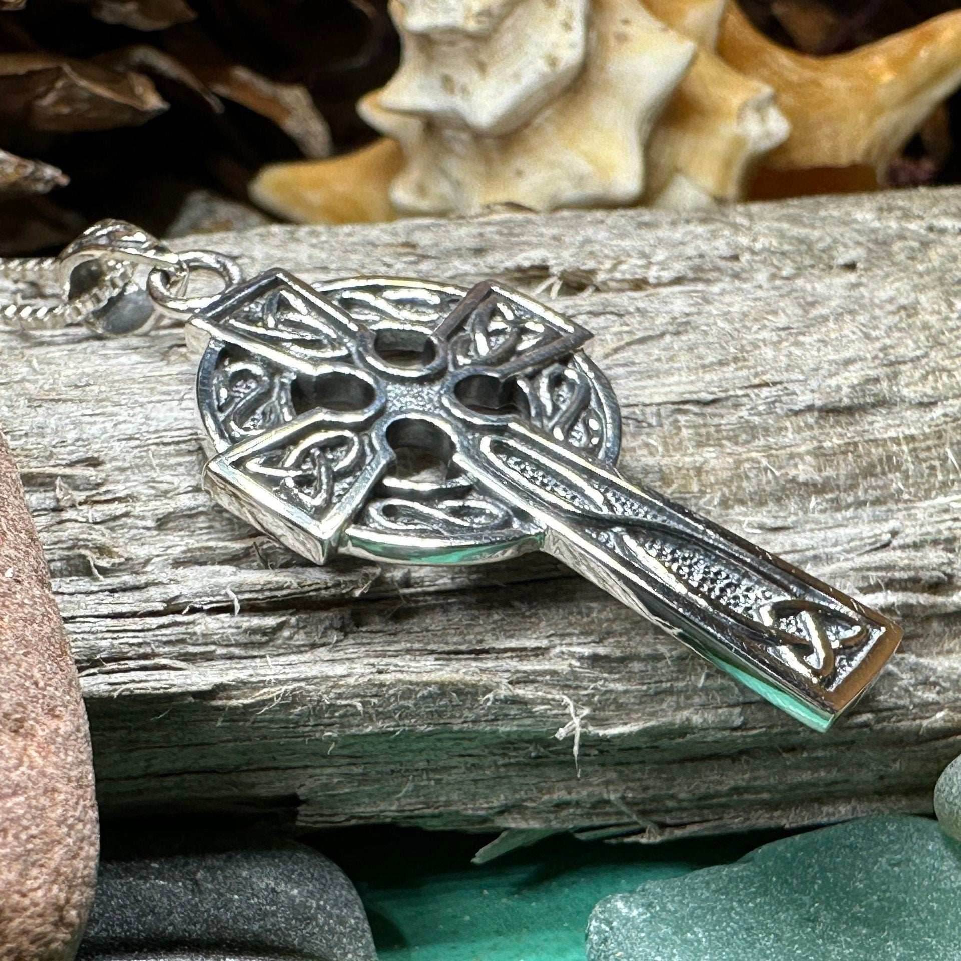 Dedication Celtic Cross Necklace - 18