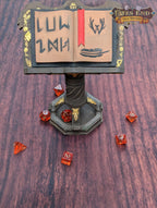 Magic Spell Book Tome 3D Printed Dice Tower - Fate's End Furhaven Collection - Unlock the Arcane Secrets of the Magic Tome!