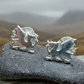 Eilonwy Welsh Dragon Stud Earrings