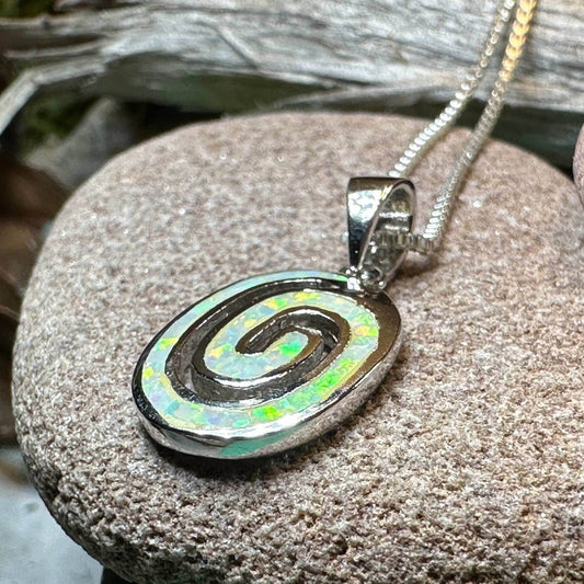 Aurora Celtic Spiral Necklace - 18