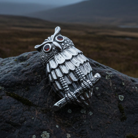 Athena Owl Necklace & Brooch