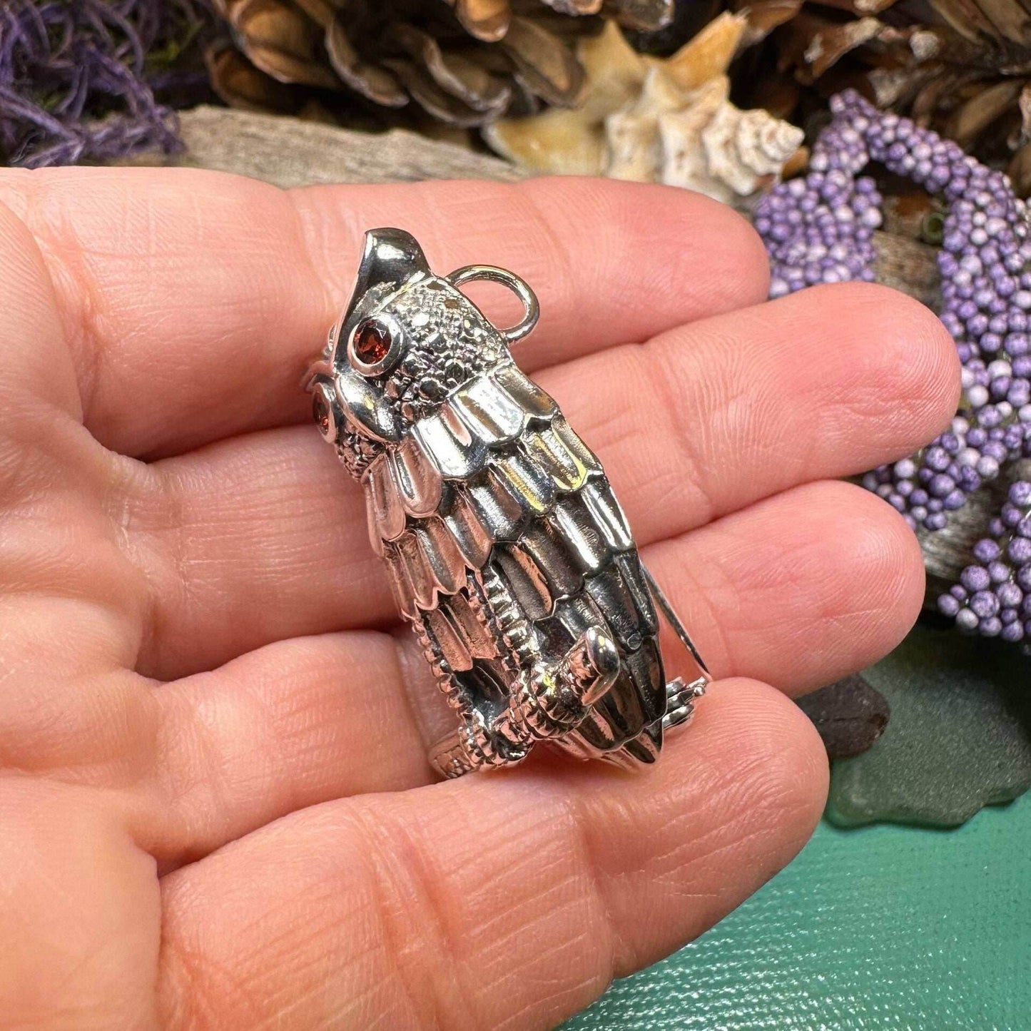 Athena Owl Necklace & Brooch - 18