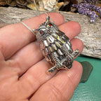 Athena Owl Necklace & Brooch - 18