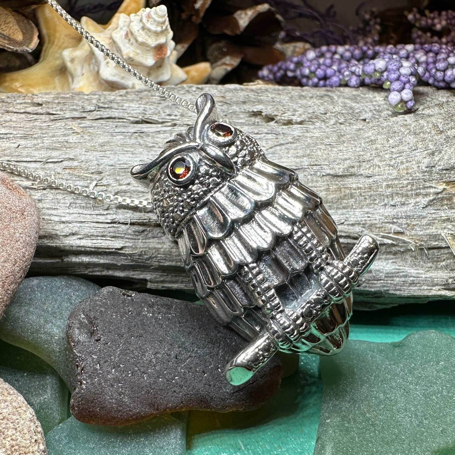 Athena Owl Necklace & Brooch - 18