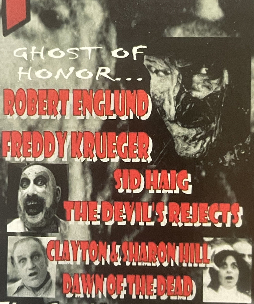 Rare 2006 Comic Con Horror Fest Vintage Collectible Show Card