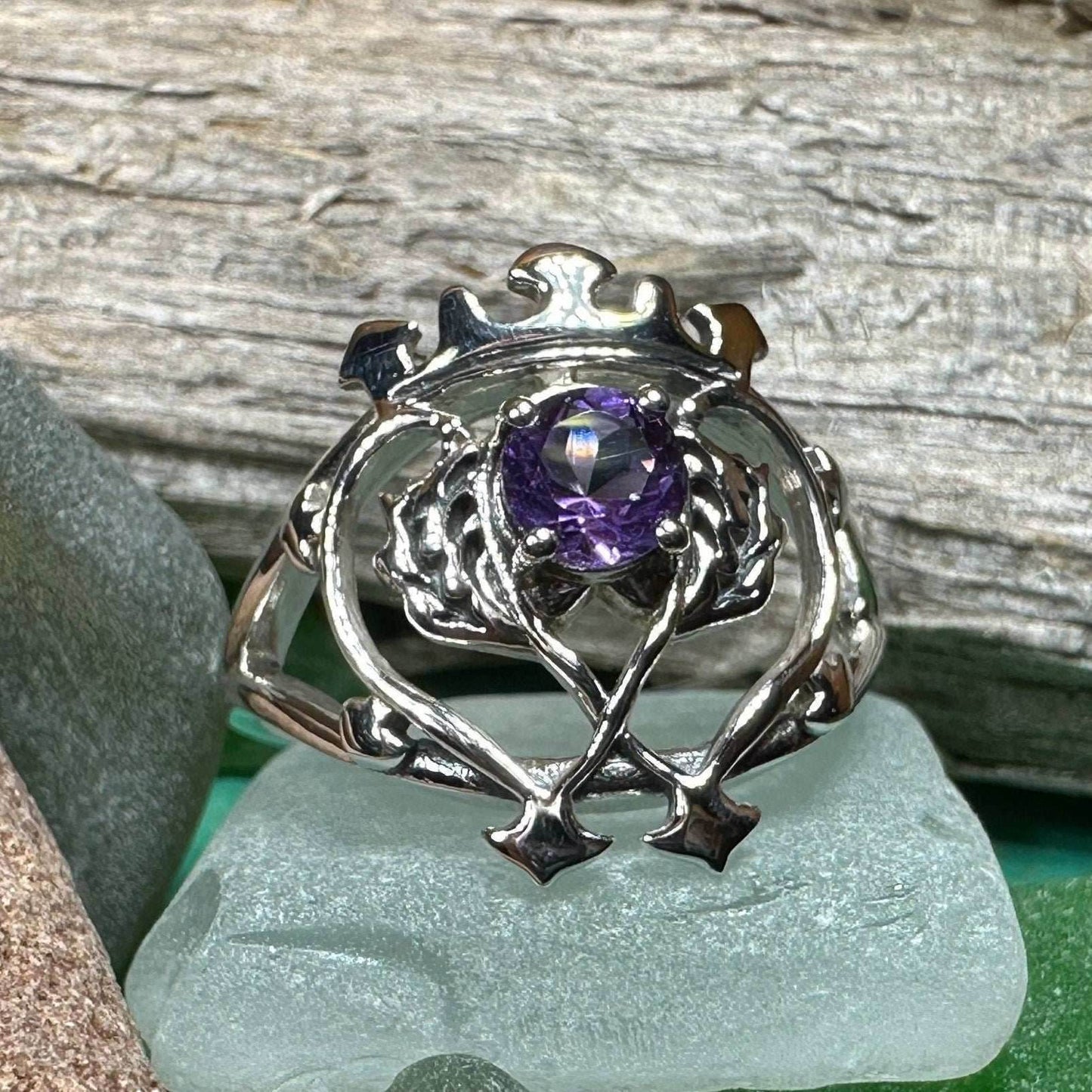 Dedication Luckenbooth Amethyst Ring - 5