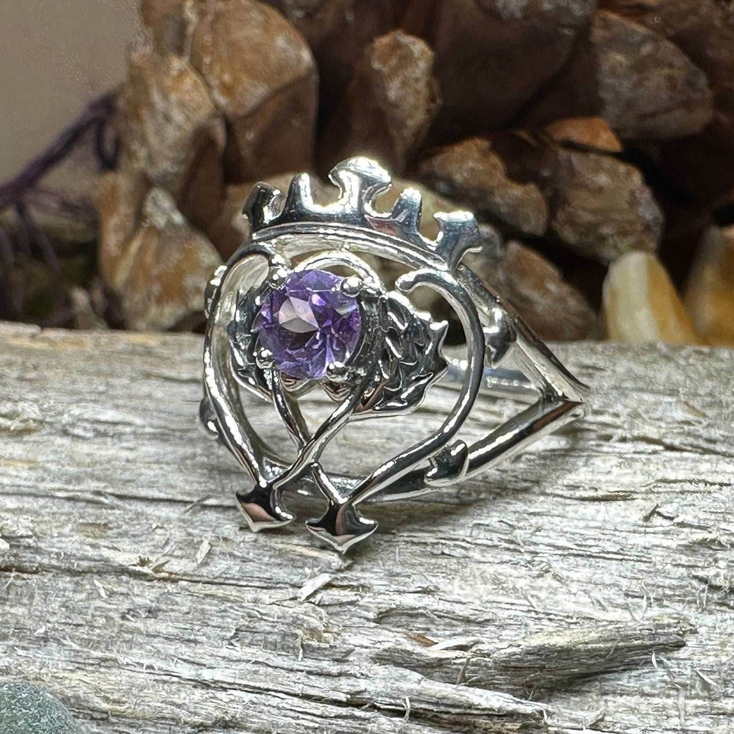 Dedication Luckenbooth Amethyst Ring - 5