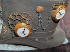 Steampunk Clock Hat 3D Printed Dice Tower - Fate's End Collection - Tabletop RPG Cosplay - Embrace the Elegance of the Victorian Era - Black / Yes- Include Random Dice Set