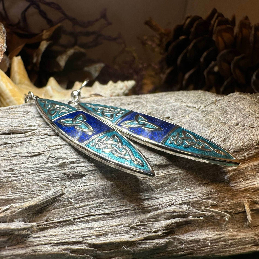 Vicky Celtic Earrings - Green
