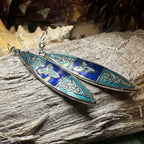 Vicky Celtic Earrings - Blue