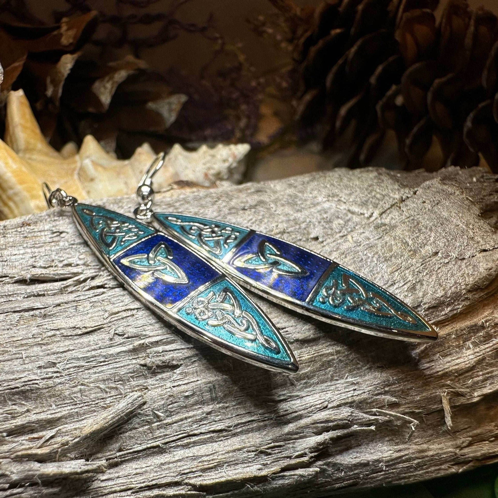 Vicky Celtic Earrings - Green