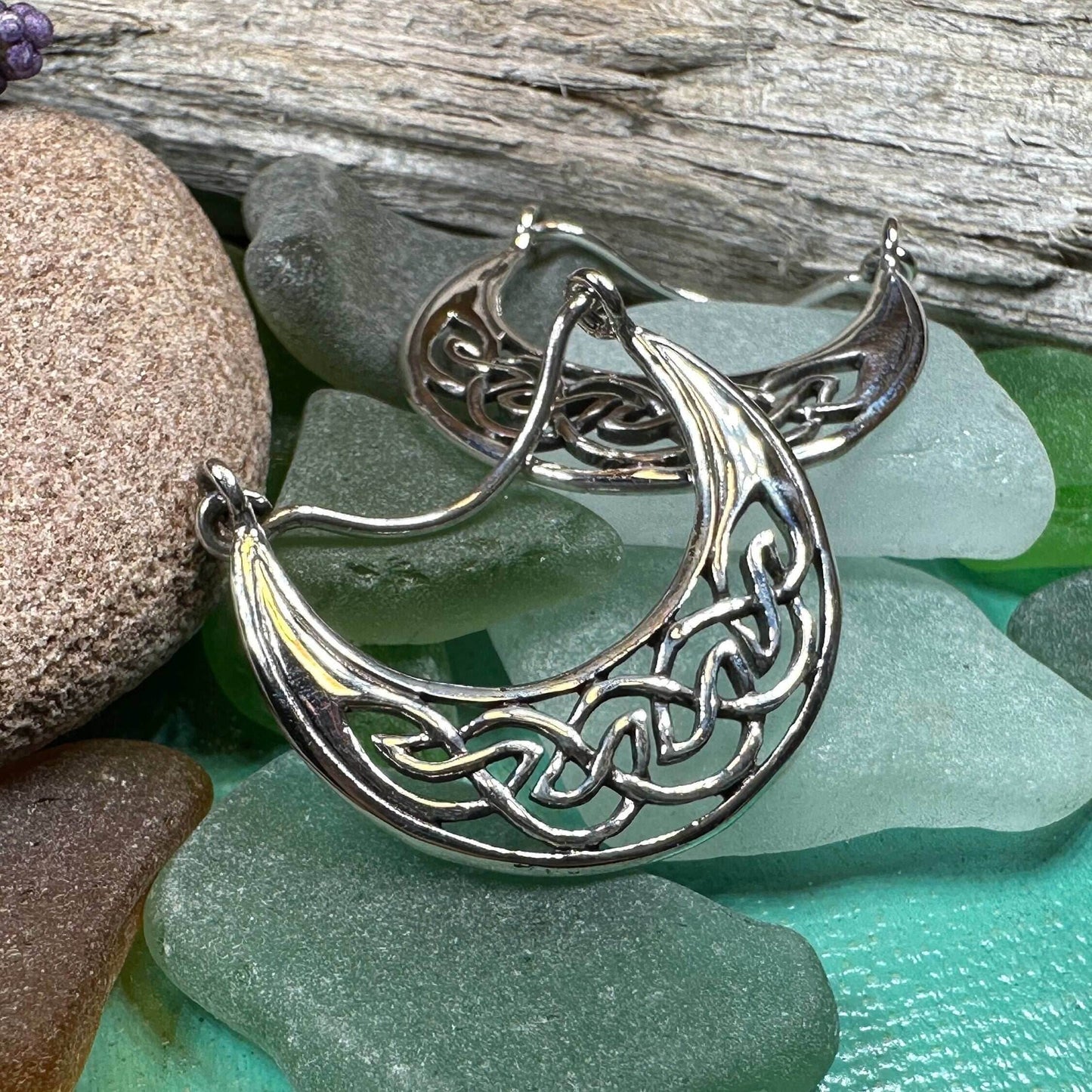 Carys Celtic Hoop Earrings - 