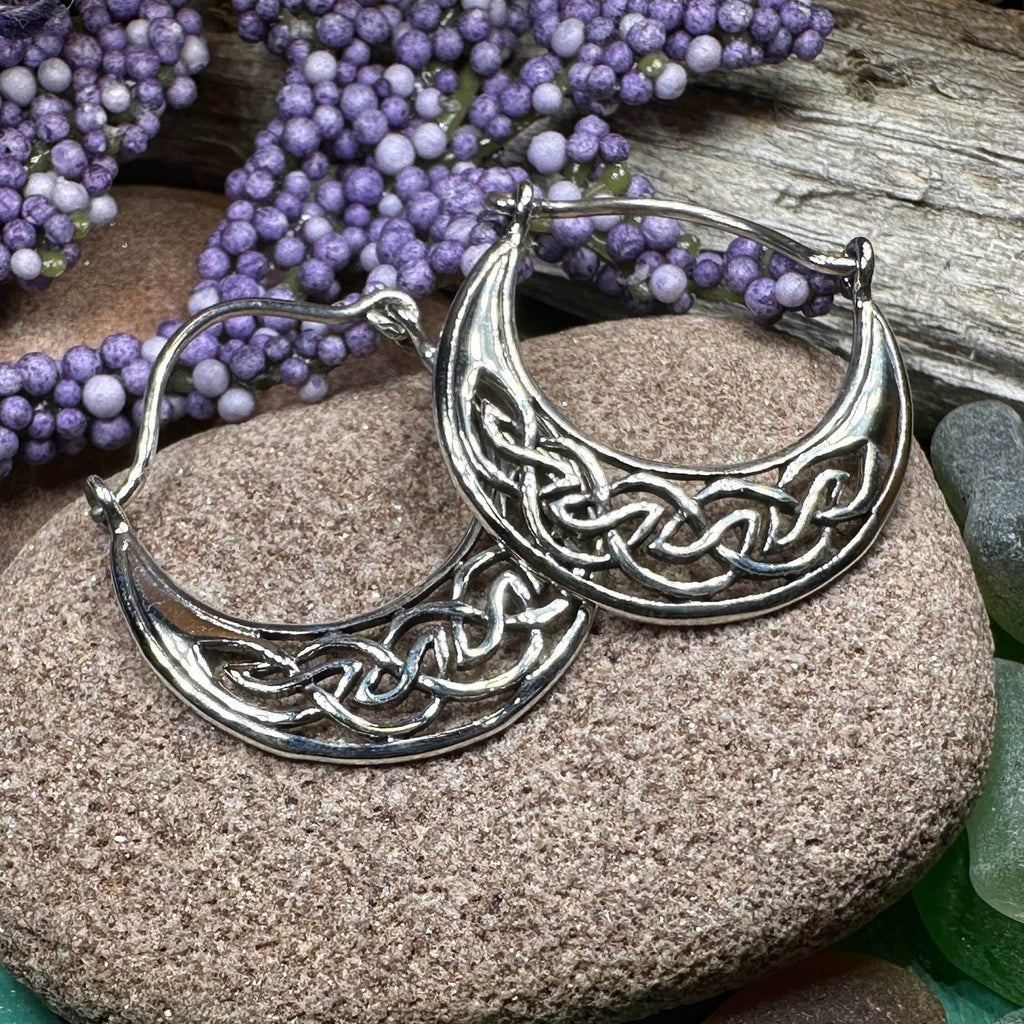 Carys Celtic Hoop Earrings - 