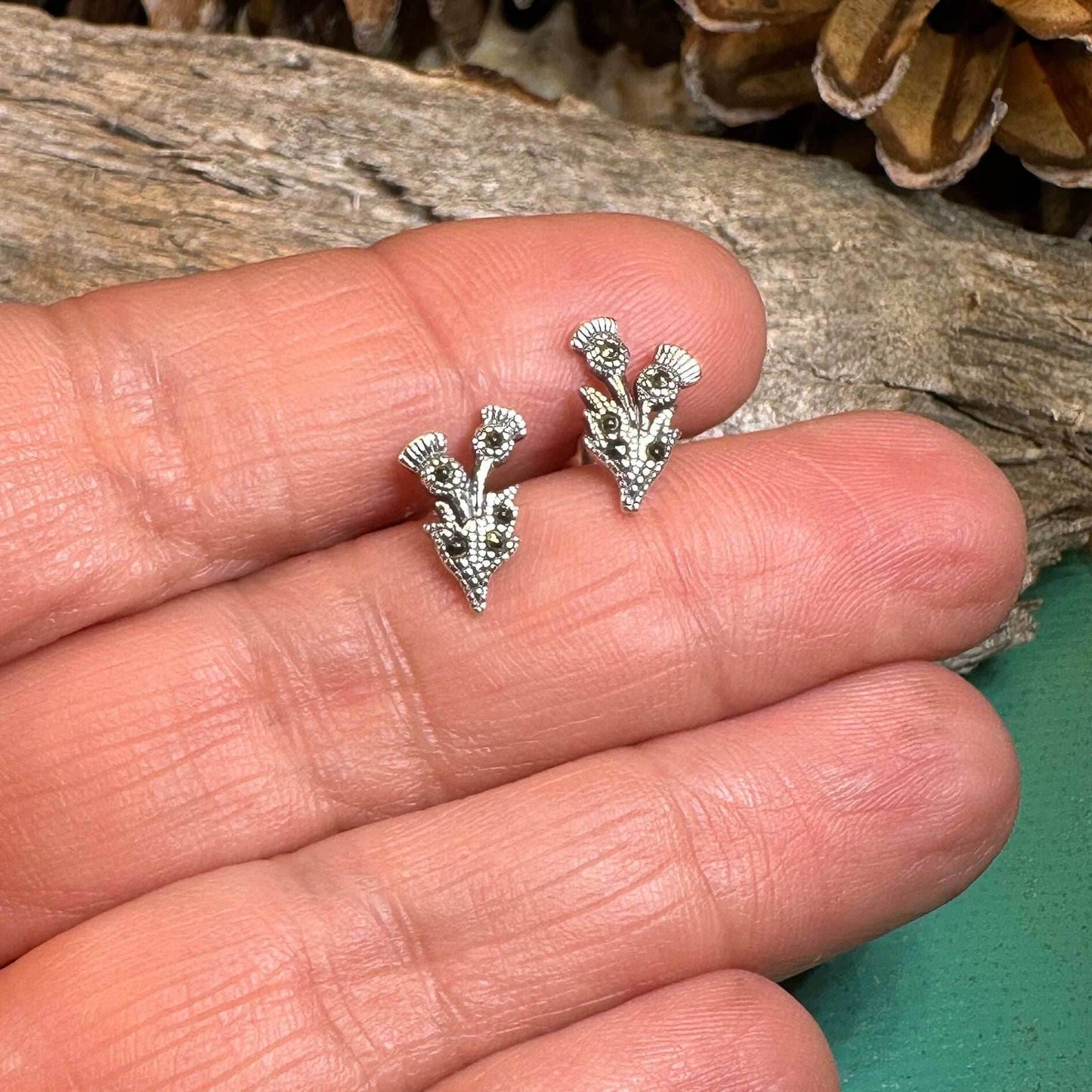 Aerona Thistle Stud Earrings - 