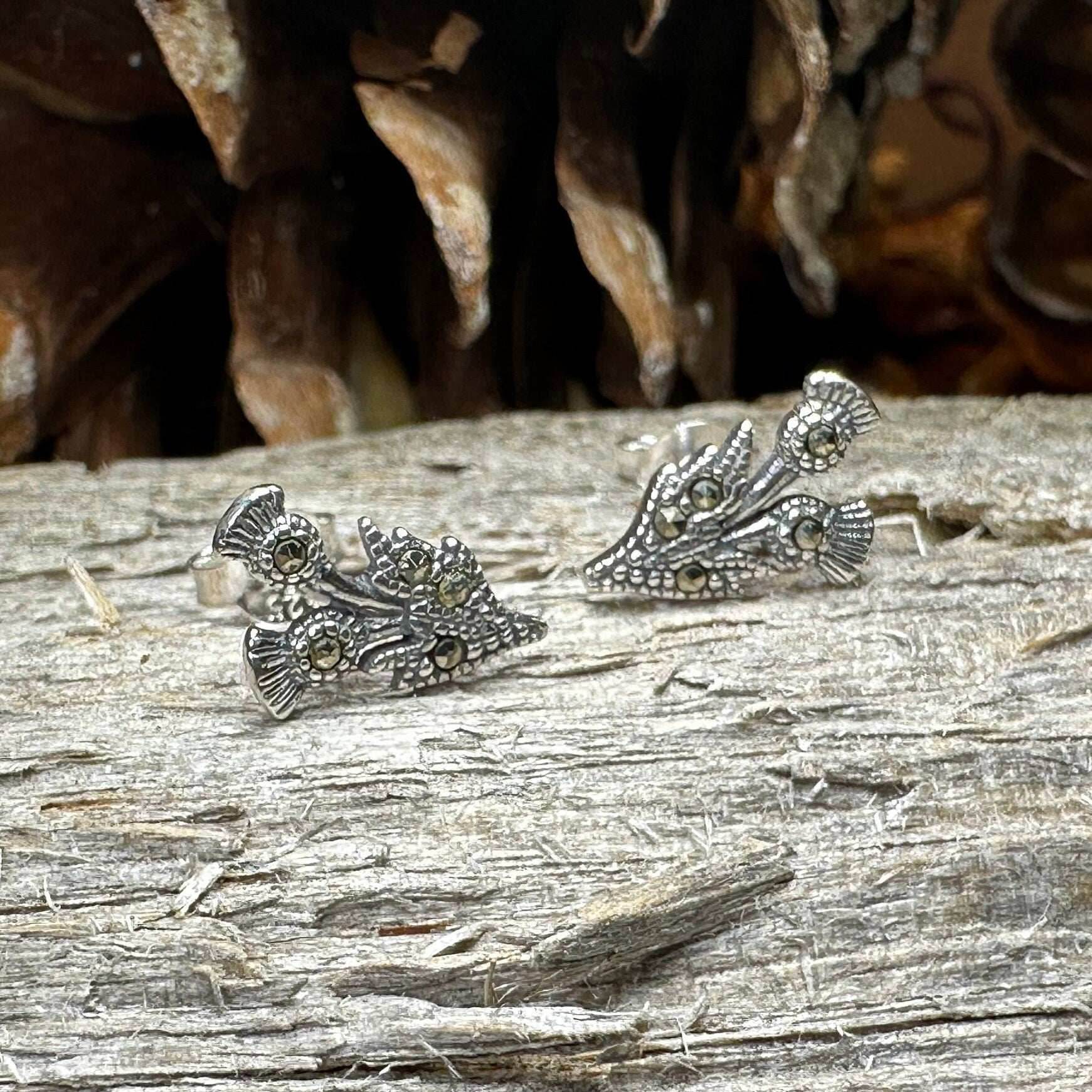 Aerona Thistle Stud Earrings - 