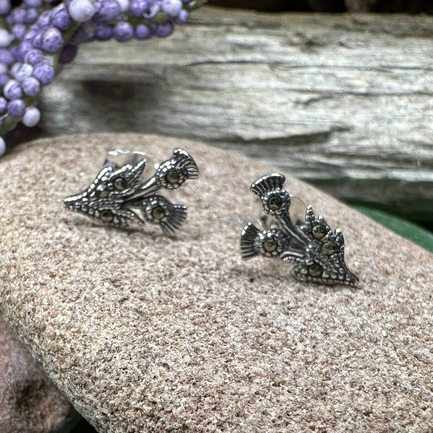 Aerona Thistle Stud Earrings - 