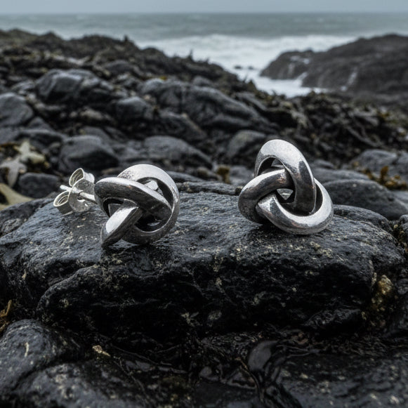 Vaylia Celtic Knot Post Earrings