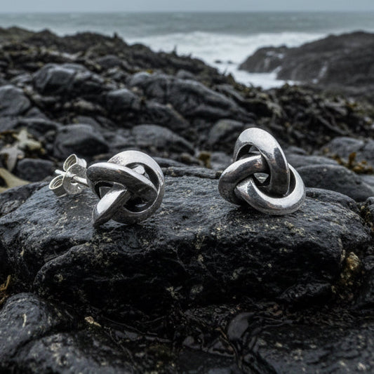 Vaylia Celtic Knot Post Earrings