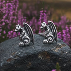 Gargoyle Dragon Post Earrings