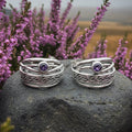Raela Celtic Hoop Earrings