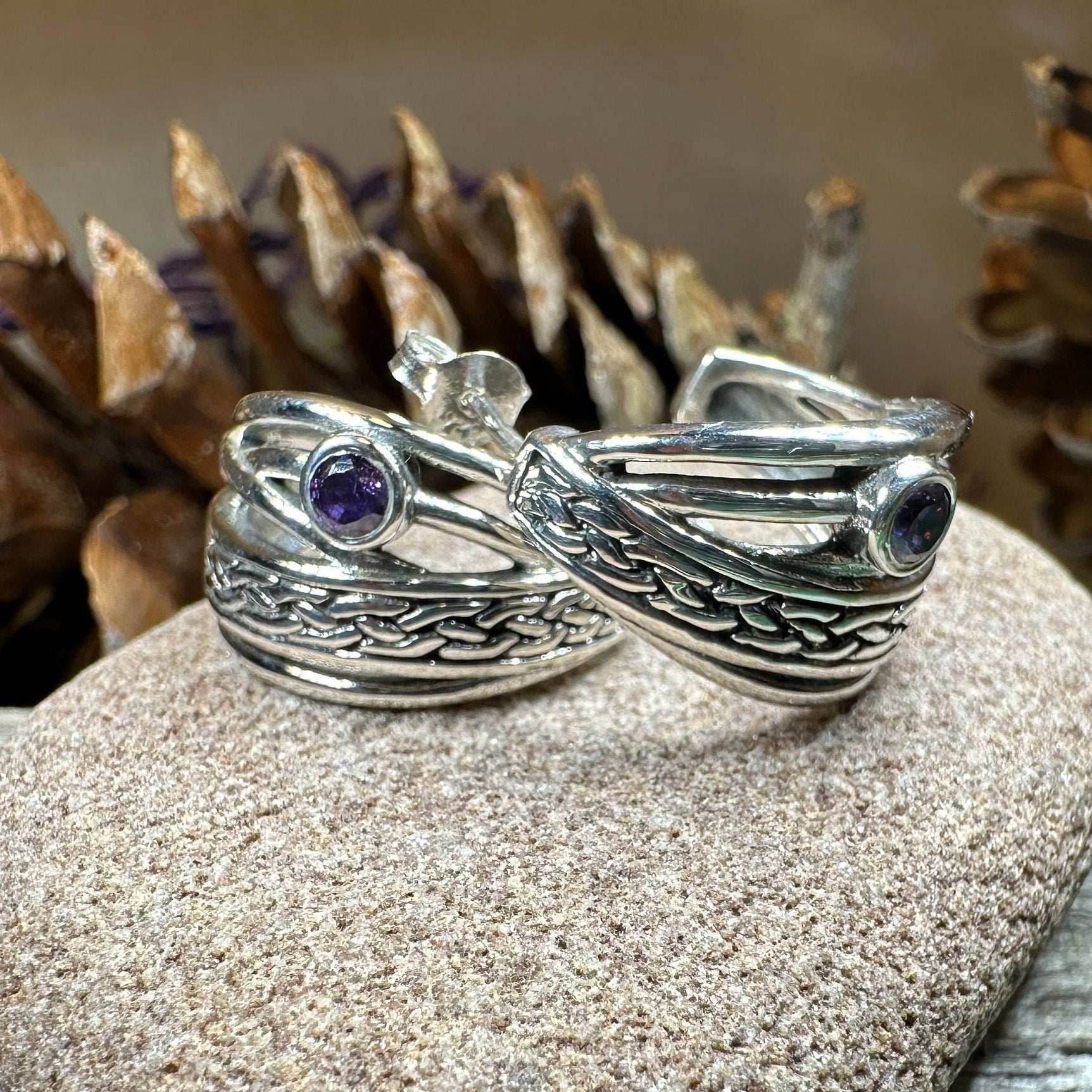 Raela Celtic Hoop Earrings - 