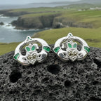 Dalia Claddagh Stud Earrings