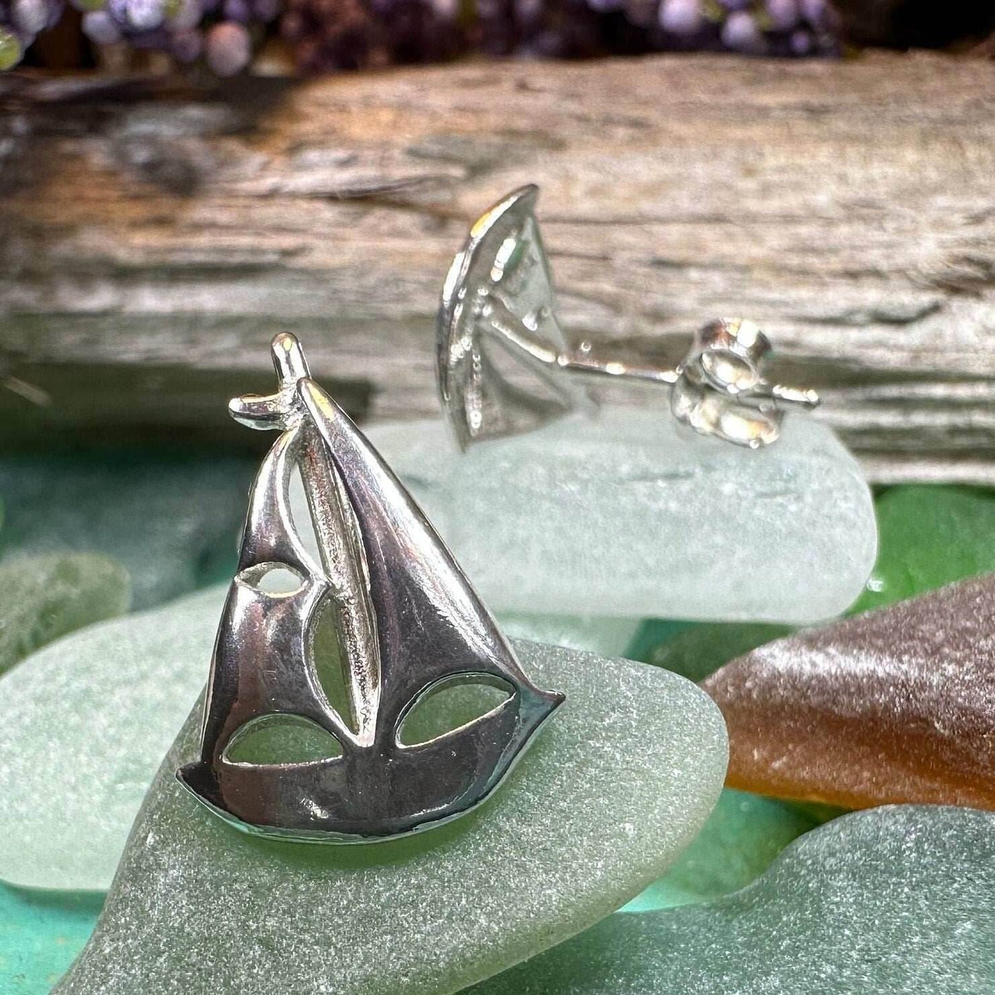 Summerlea Sailboat Post Earrings - 