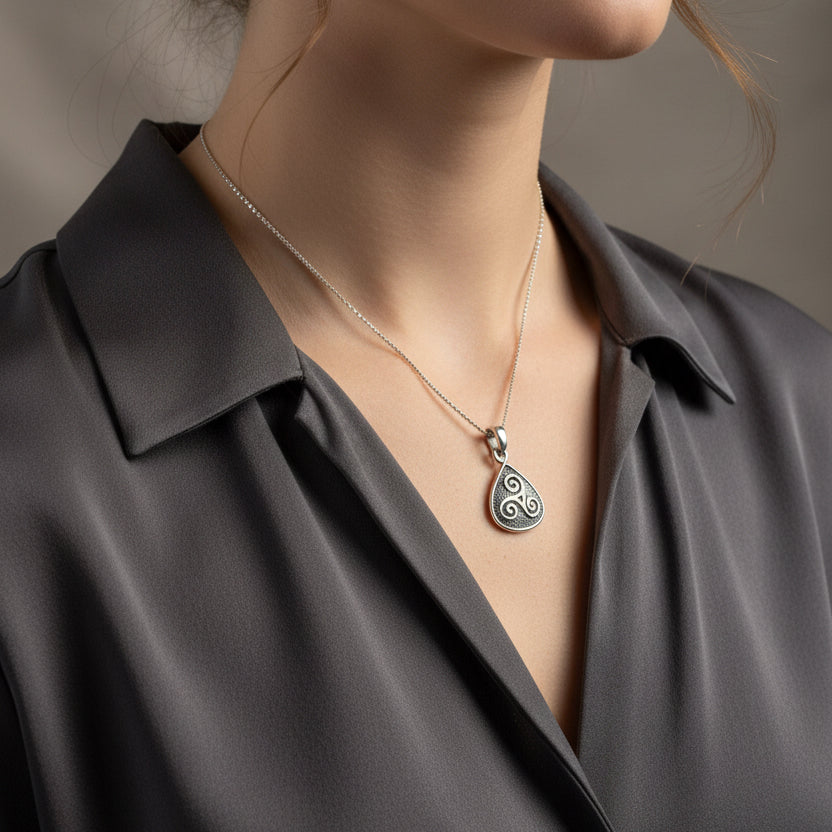 Rathkenny Celtic Spiral Necklace