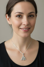 Marcasite Trinity Knot Necklace