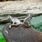 Dagny Cat Stud Earrings - 