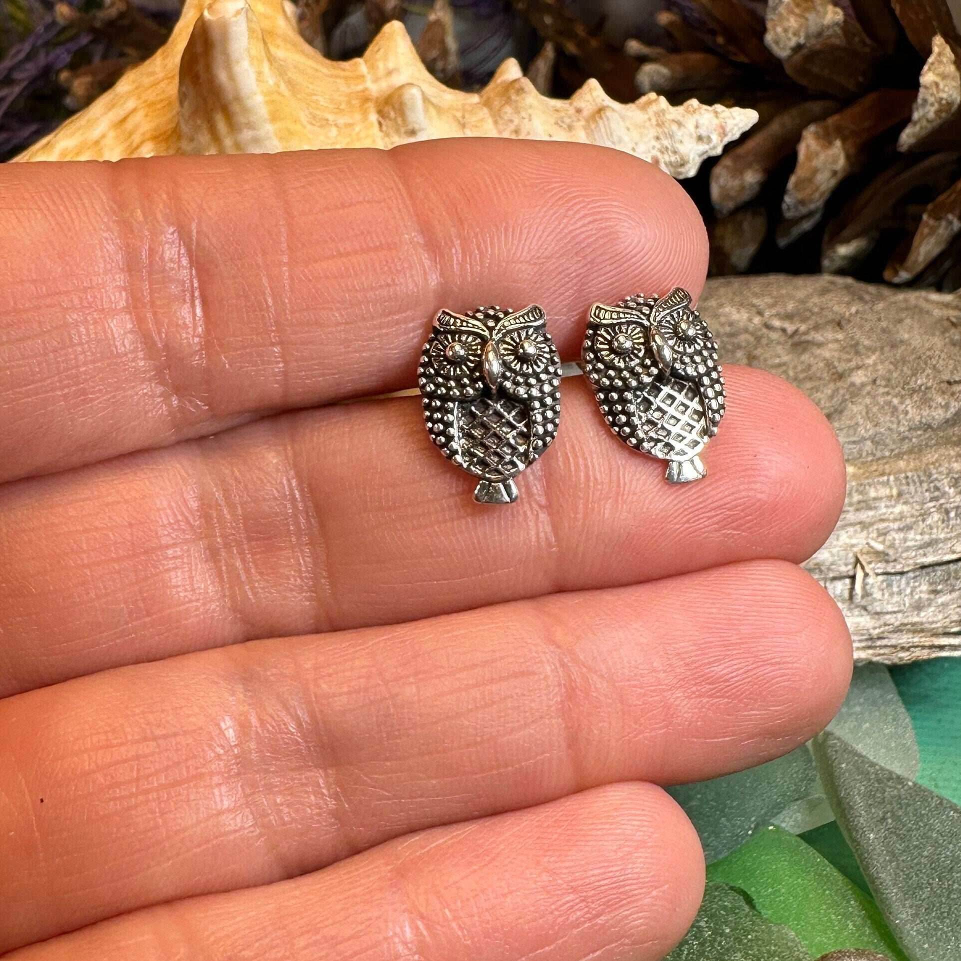 Hoot Owl Stud Earrings - 