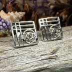 Lacee Mackintosh Rose Post Earrings - 