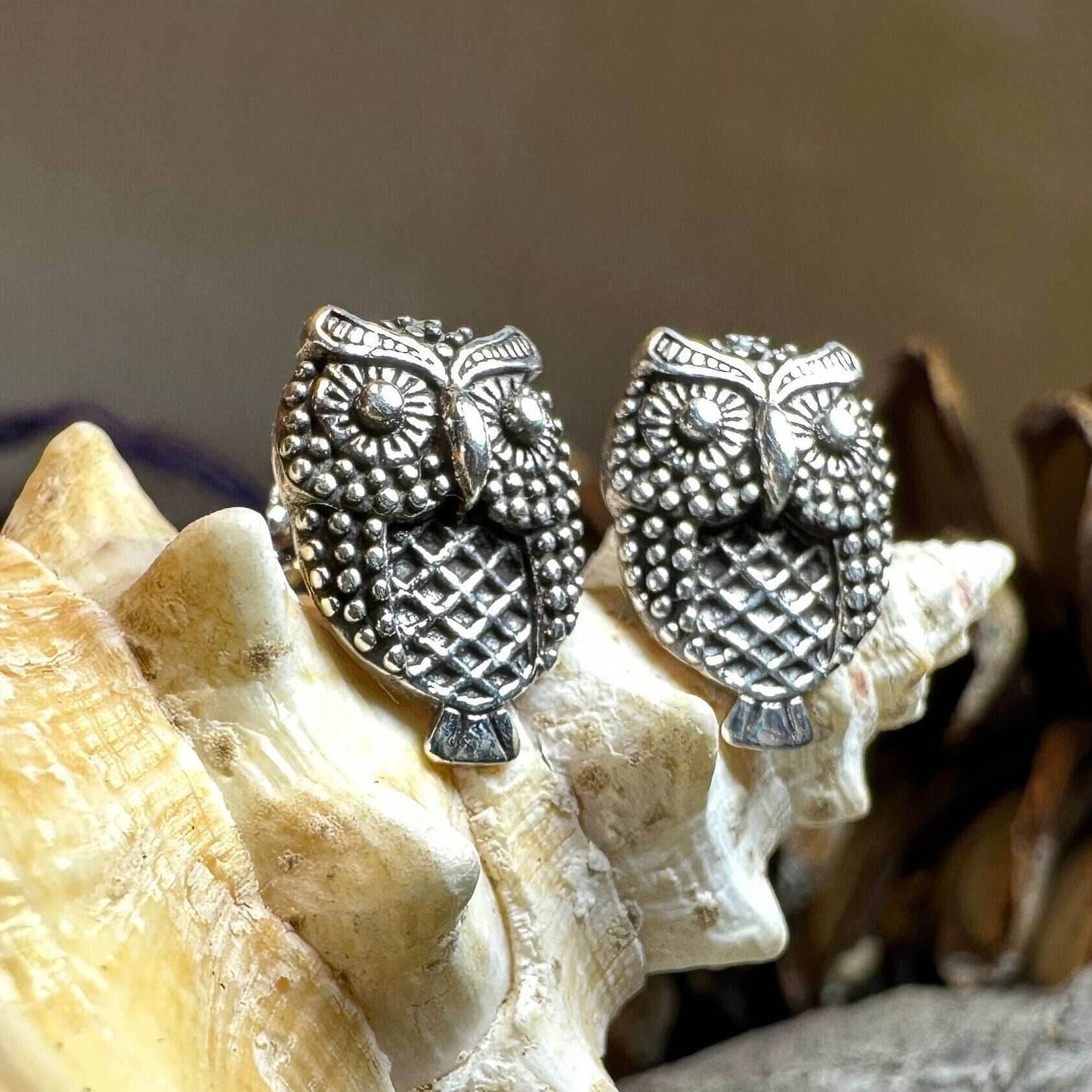 Hoot Owl Stud Earrings - 