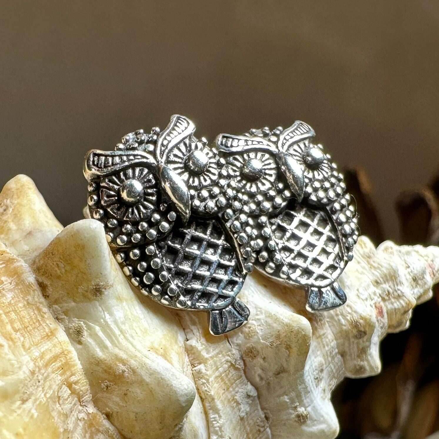 Hoot Owl Stud Earrings - 