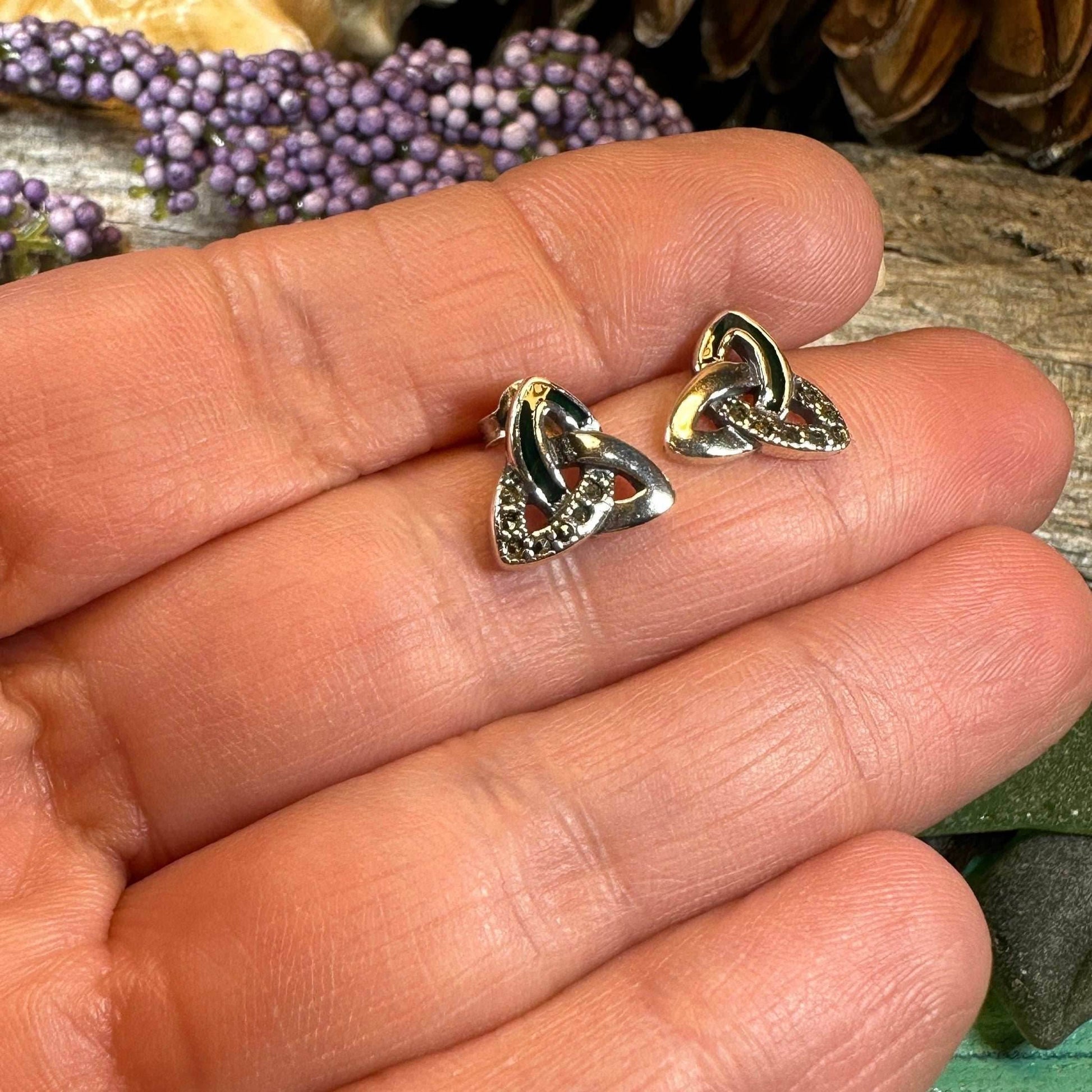 Chana Trinity Knot Post Earrings - 