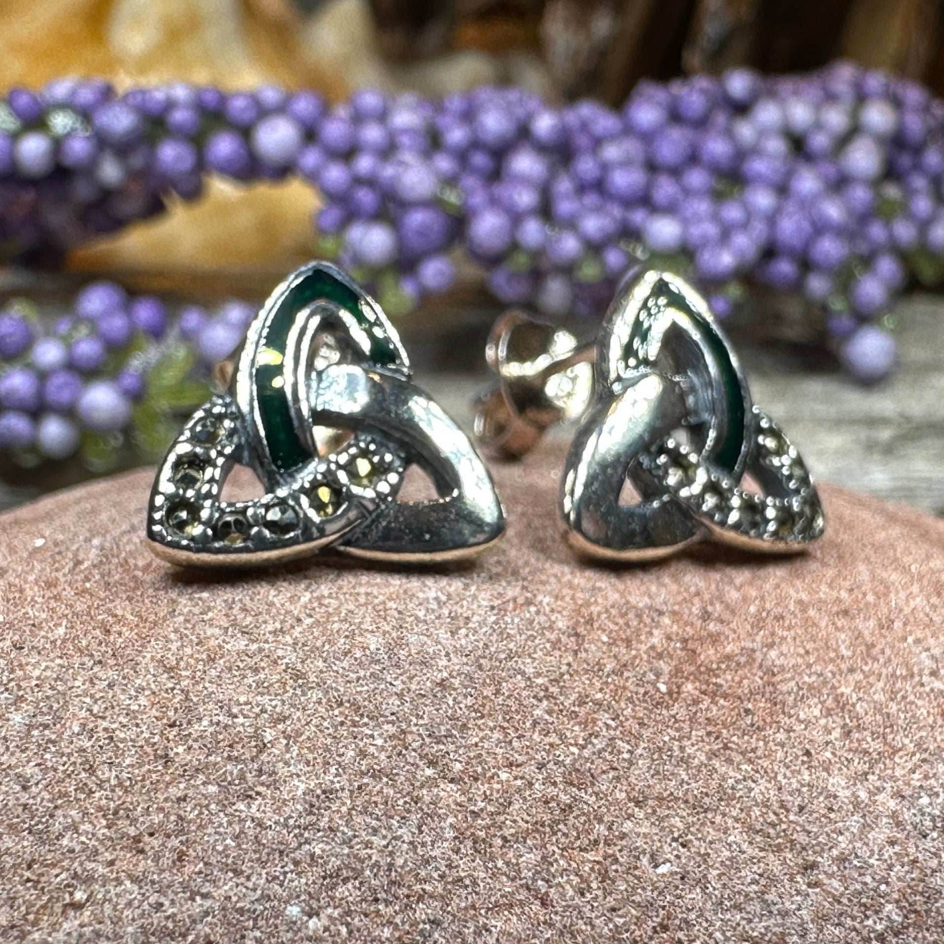 Chana Trinity Knot Post Earrings - 