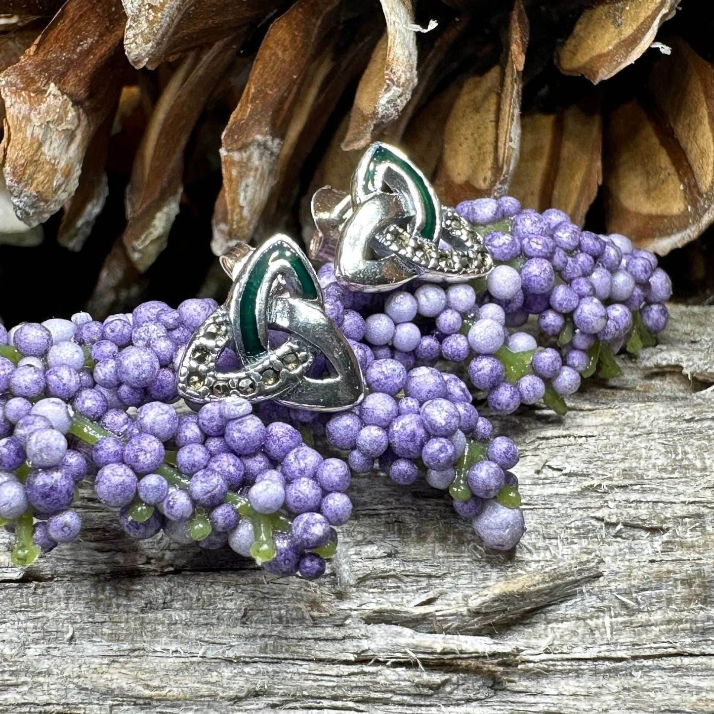 Chana Trinity Knot Post Earrings - 