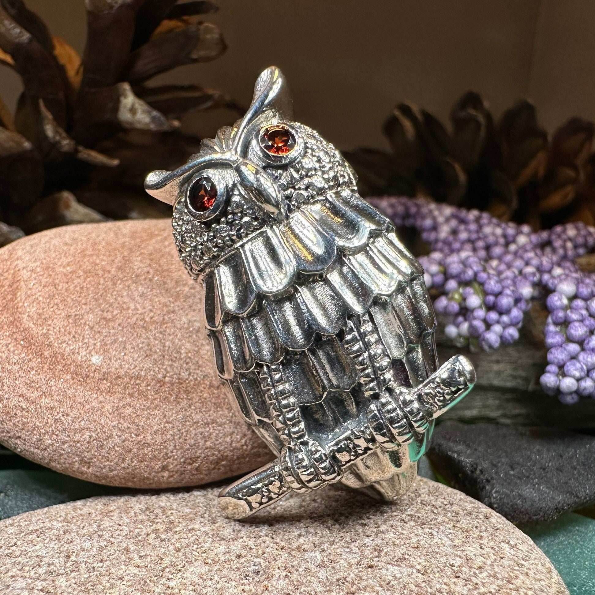 Athena Owl Necklace & Brooch - 18