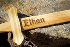 Sturdy Pine Wood Glossy Sword