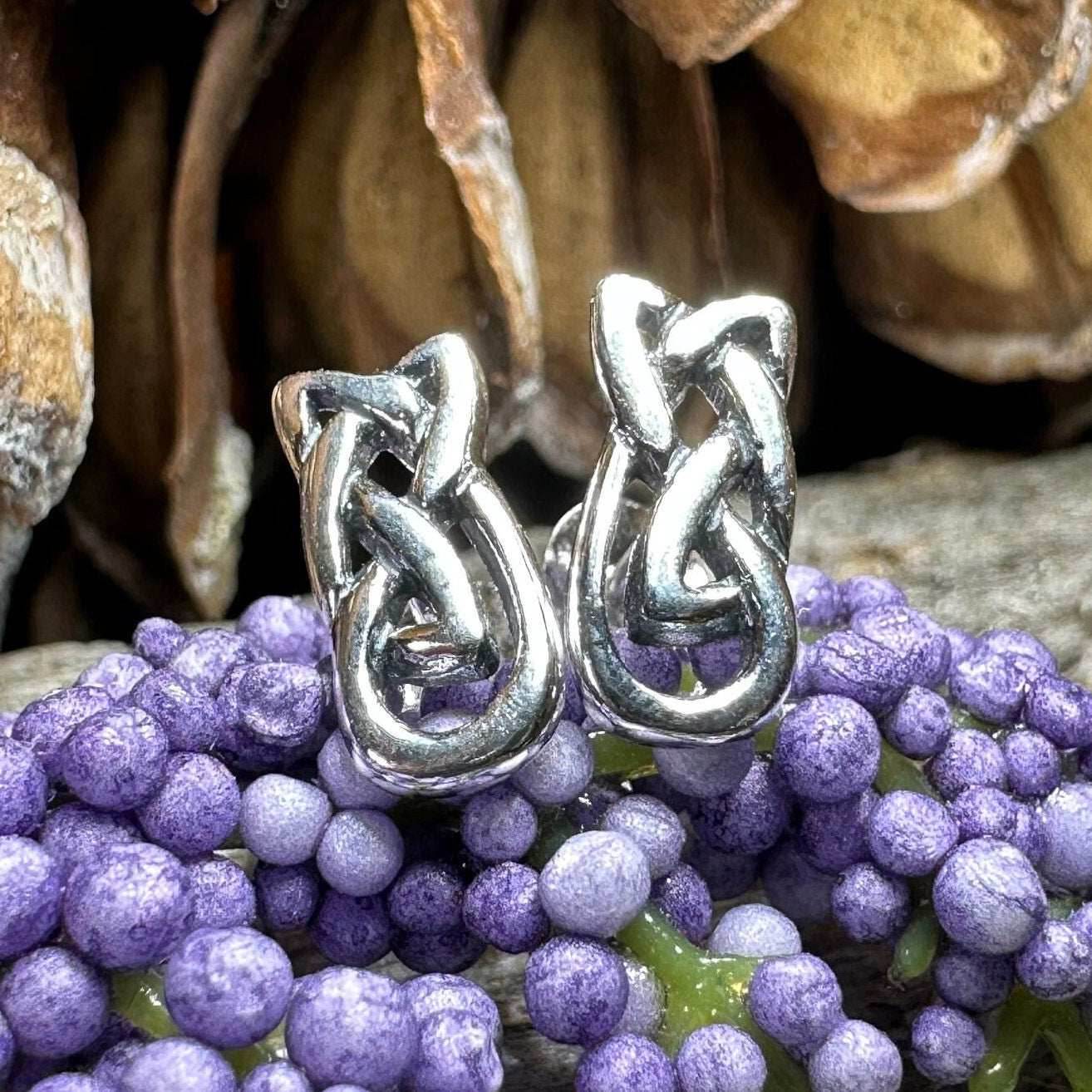 Arianell Celtic Knot Stud Earrings - 