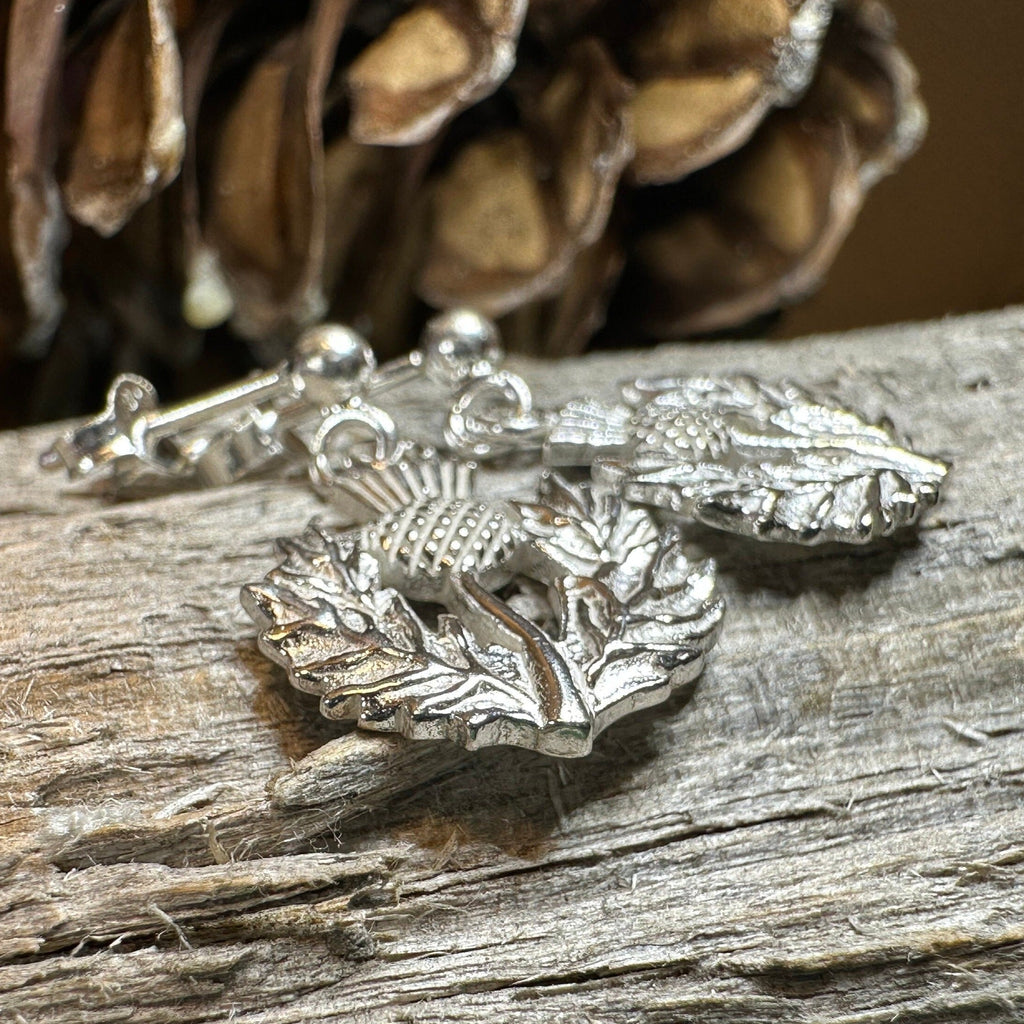 Realistic Thistle Earrings