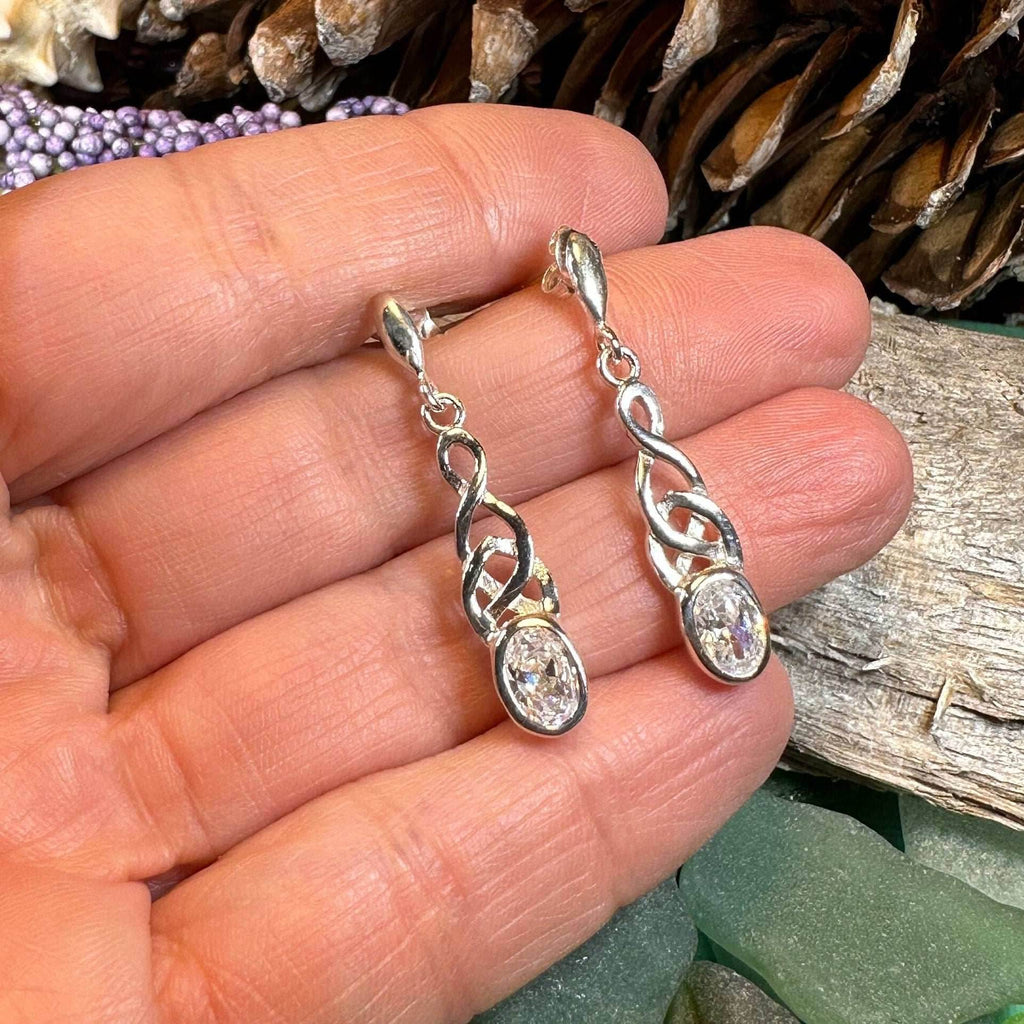 Crisiant Celtic Knot Post Earrings - 