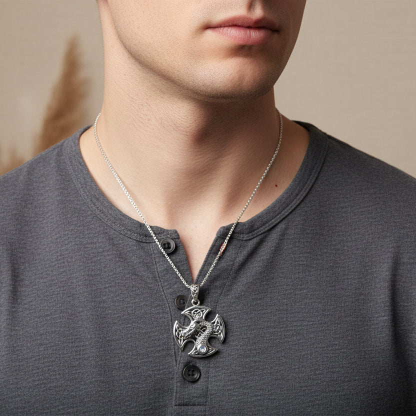 Dragonheart Celtic Cross Necklace