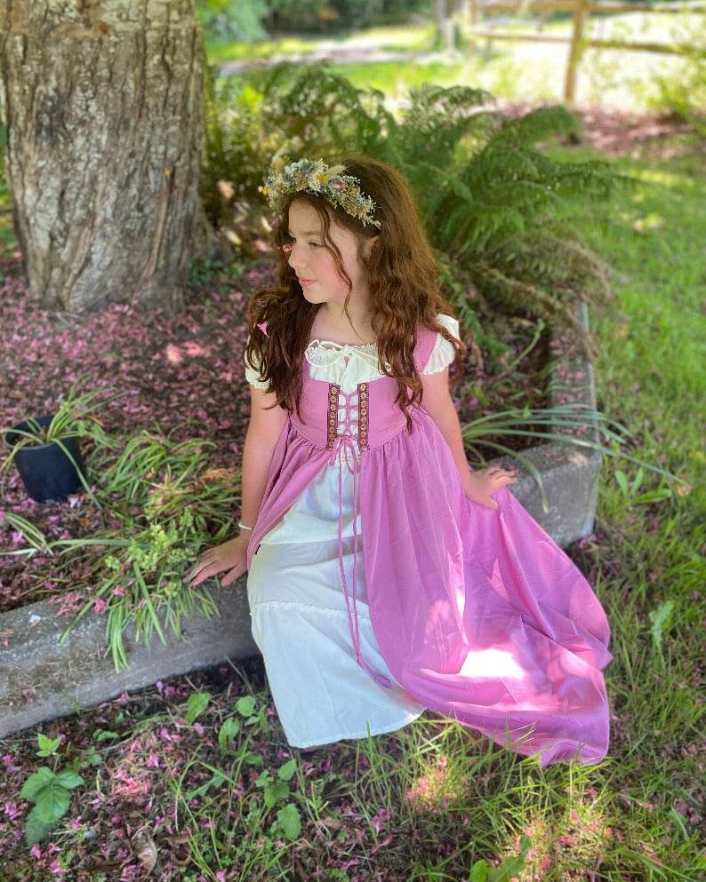 Children’s Girls Renaissance fairy 2-piece costume princess Fairy dress-up Reminisce Brand - Rose / 2T