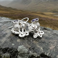 Cyrena Thistle Amethsyt Earrings