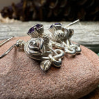 Cyrena Thistle Amethsyt Earrings - 