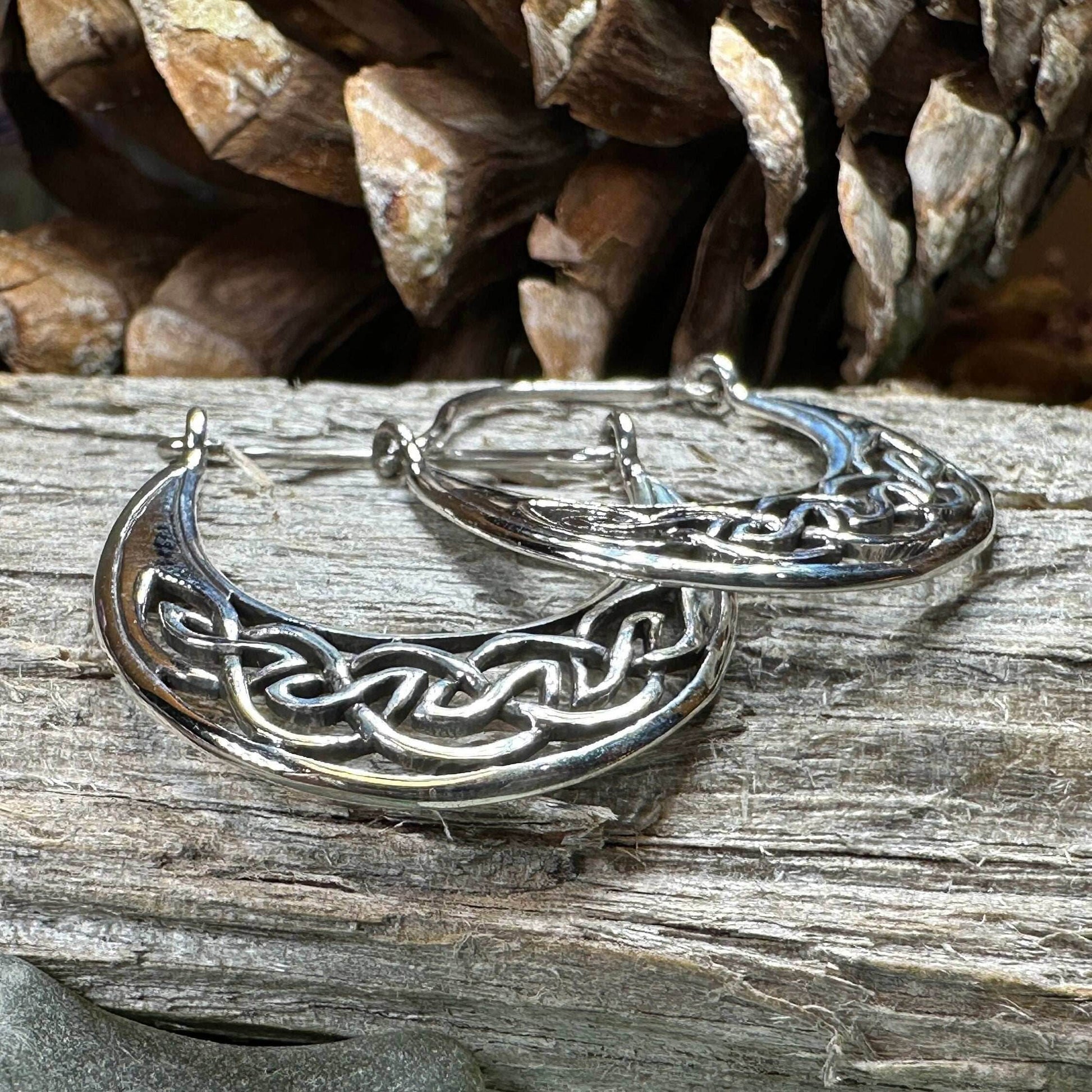Carys Celtic Hoop Earrings - 
